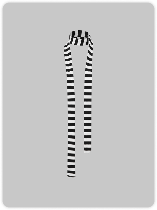 Punk Black-white Accessory Scarf