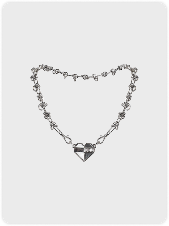 Y2K Silver Accessory Necklaces