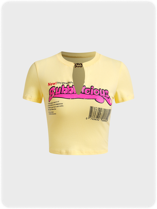 Street Yellow Top T-Shirt
