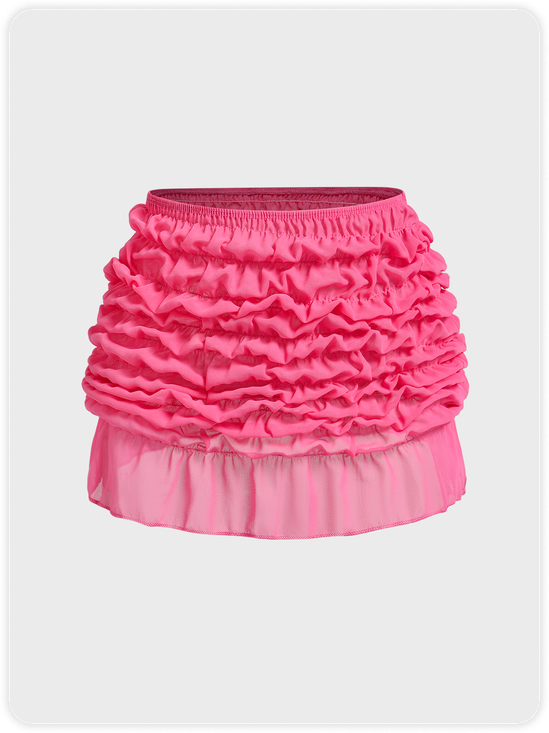 Y2k Pink Bottom Skirt