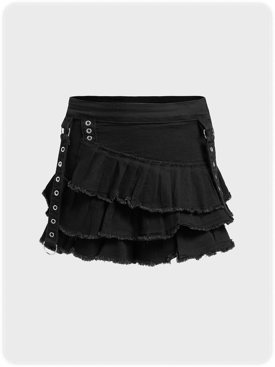 【Final Sale】Y2k Black Bottom Skirt