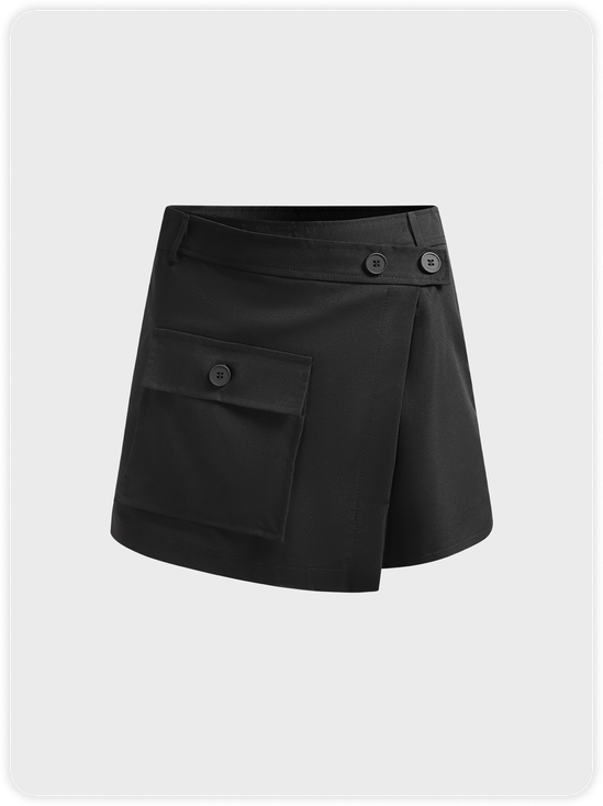 【Final Sale】Street Black Bottom Shorts