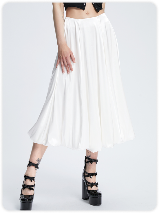 Y2k White Bottom Skirt