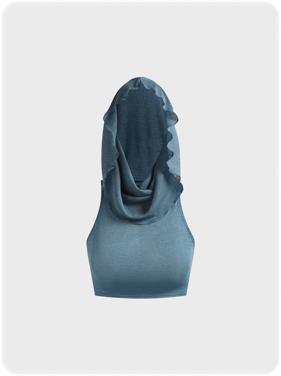 Hoodie Plain Tank Top