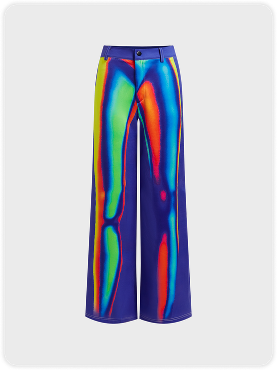 Warm Thermal Body Print Human Body Pants