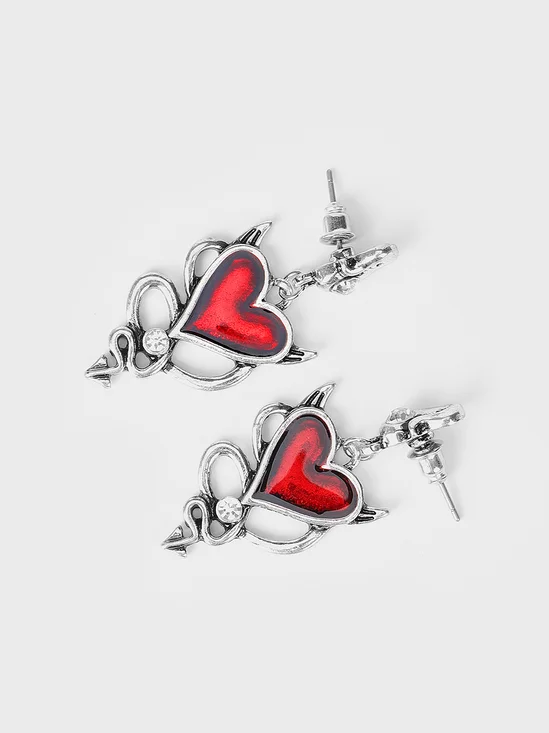 Metal Heart/Cordate Earrings