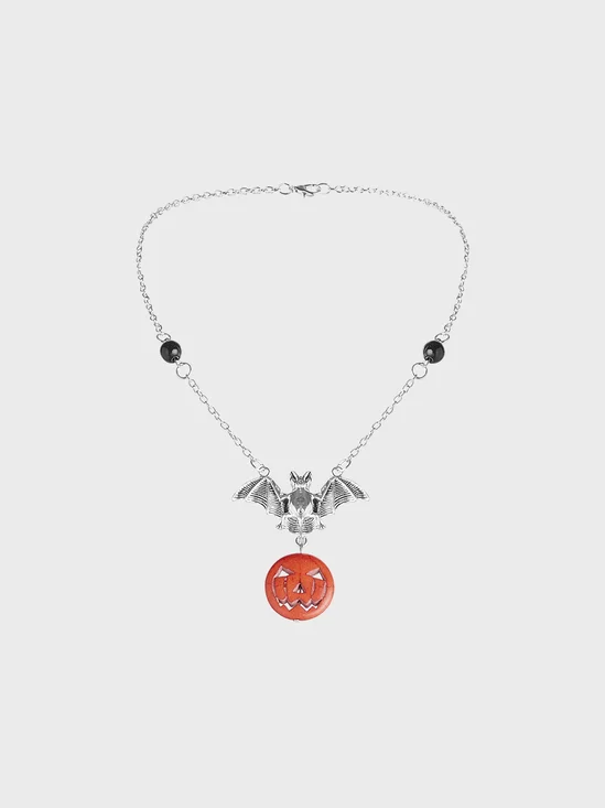 Halloween Metal Animal Picture Necklace
