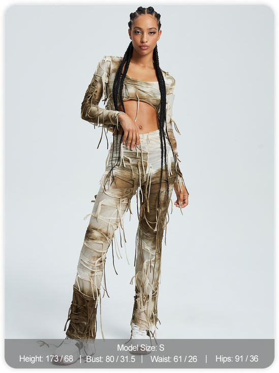 Tie Dye Top With Pant Two-Piece Set