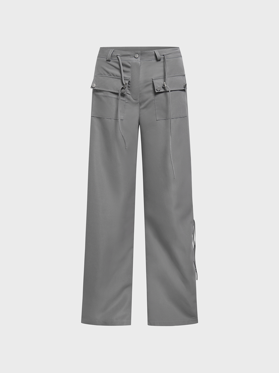 Plain Pocket Cargo Pants