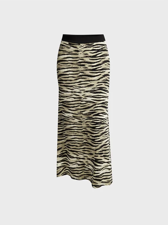 Jersey Tiger Maxi Skirt