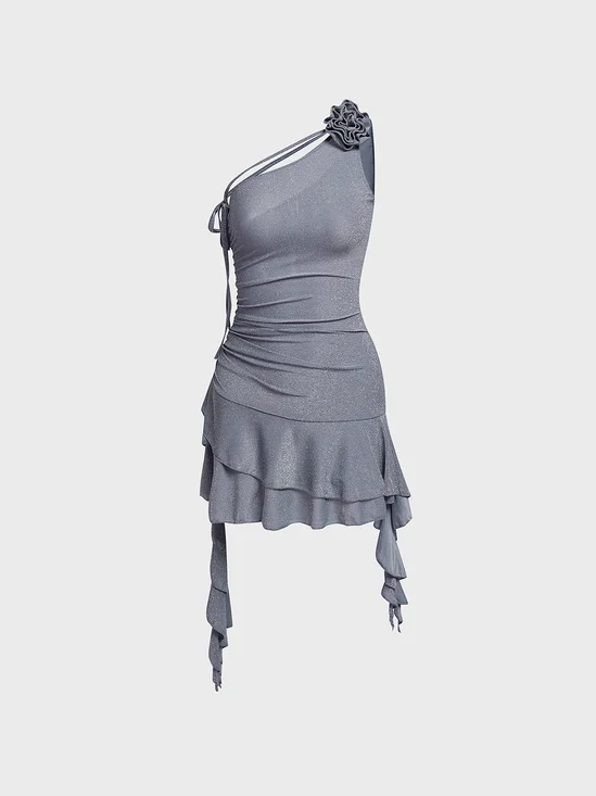 Halter Plain Sleeveless Mini Dress