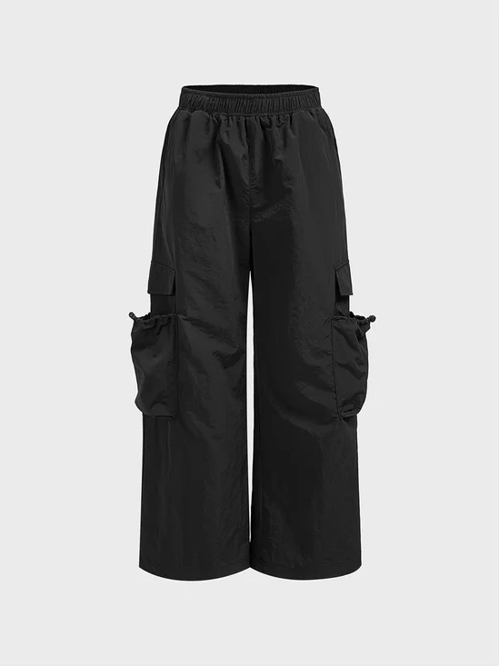 Nylon Plain Cargo Pants Cargo Pants