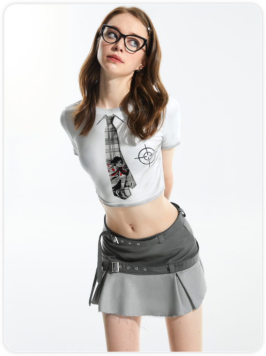 【Final Sale】Street White Top T-Shirt