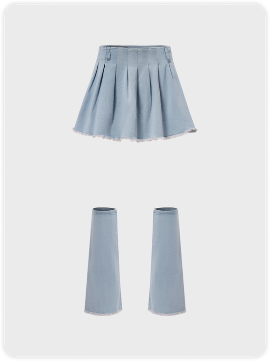 Y2K Blue Bottom Skirt
