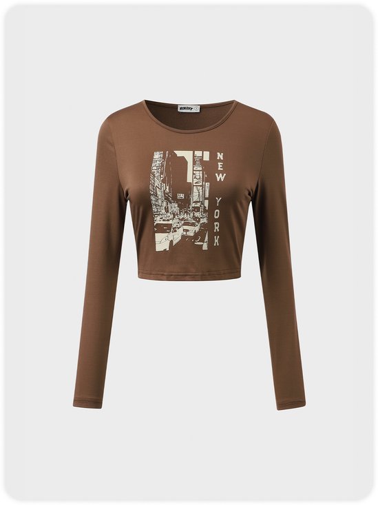 【Final Sale】Vintage Coffee Top T-Shirt