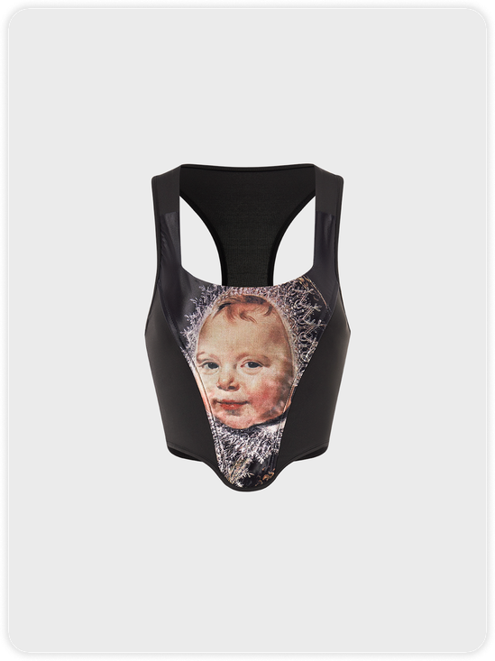 【Final Sale】Y2K Sweet Black Top Tank Top & Cami