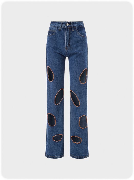 【Final Sale】Casual Blue Bottom Jeans