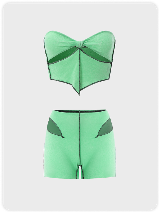 Green Two-Piece Set