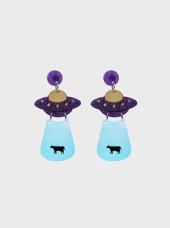 Street Purple Accessory Earrings