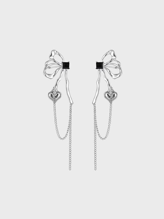 Y2K Silver Accessory Earrings