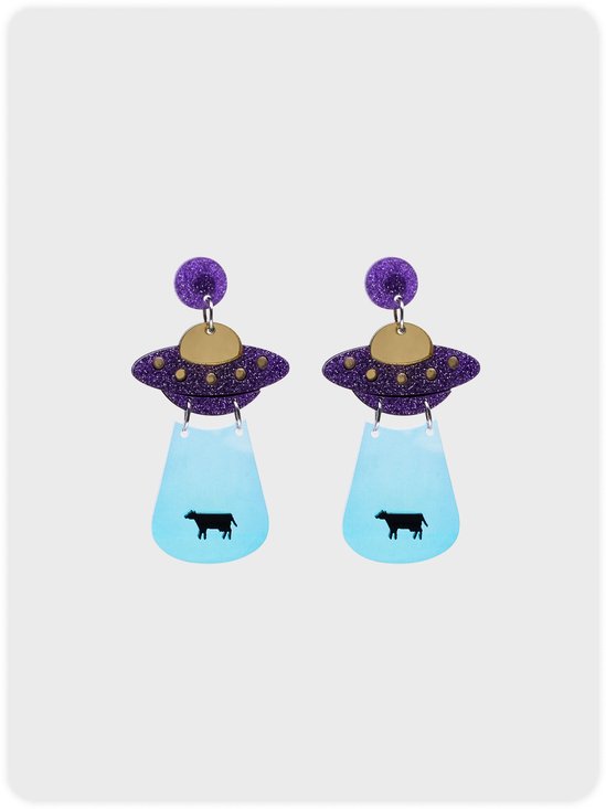 Street Purple Accessory Earrings