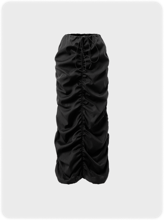 Street Black Cargo Bottom Skirt