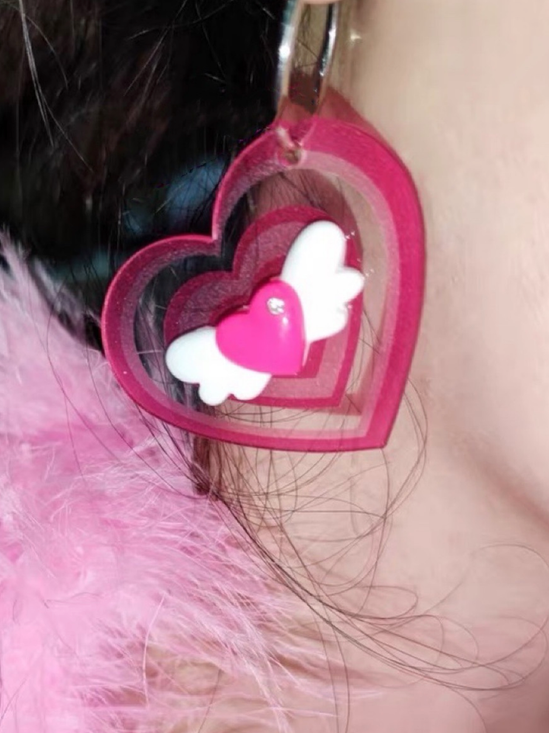 Y2k Pink Accessory Earrings