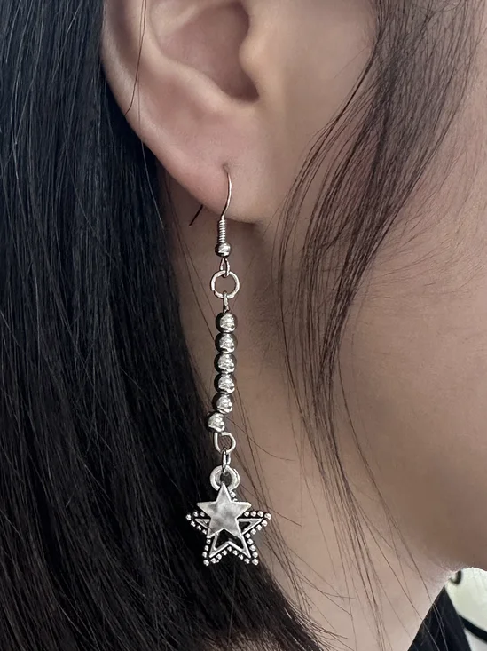 Y2k Silver Accessory Earrings