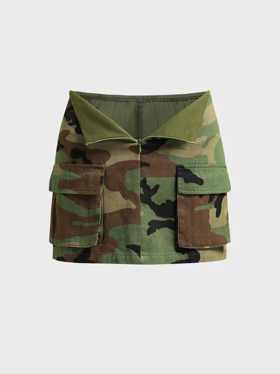 【Final Sale】Street Camo Tight Skirt