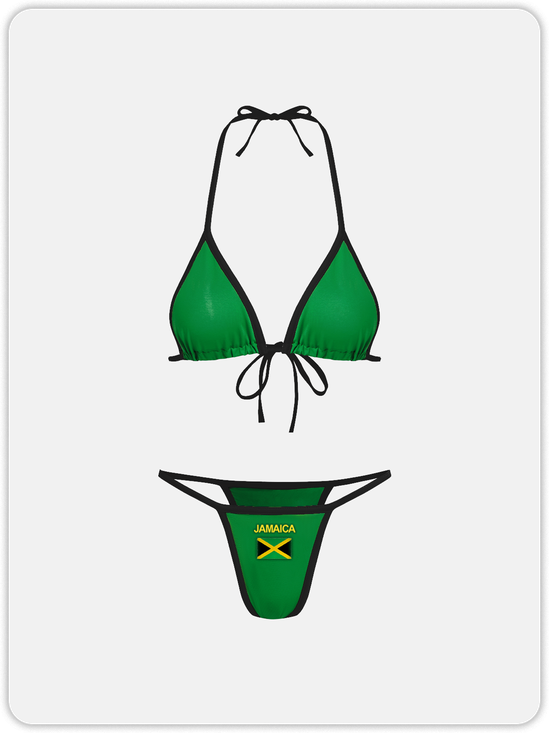 Jamaica Jersey Color Block Bikini