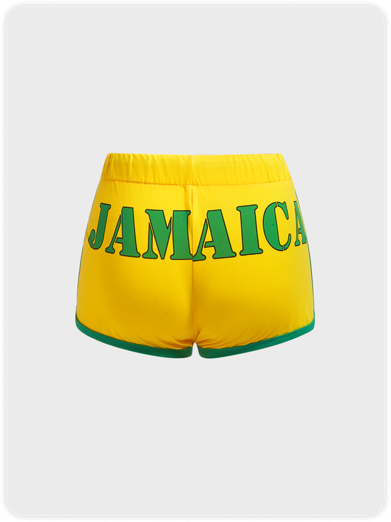 Activewear Jamaica Color Block Short