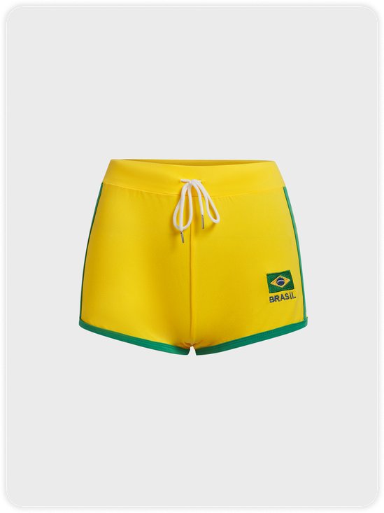 Activewear Brasil Color Block Shorts