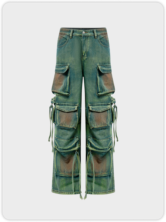 Denim Cargo Ombre Cargo Jean