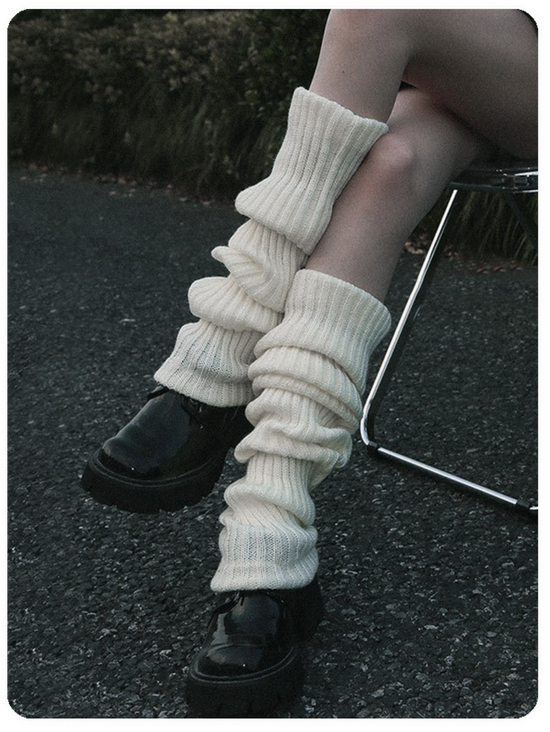 Knitted Plain Leg Warmers