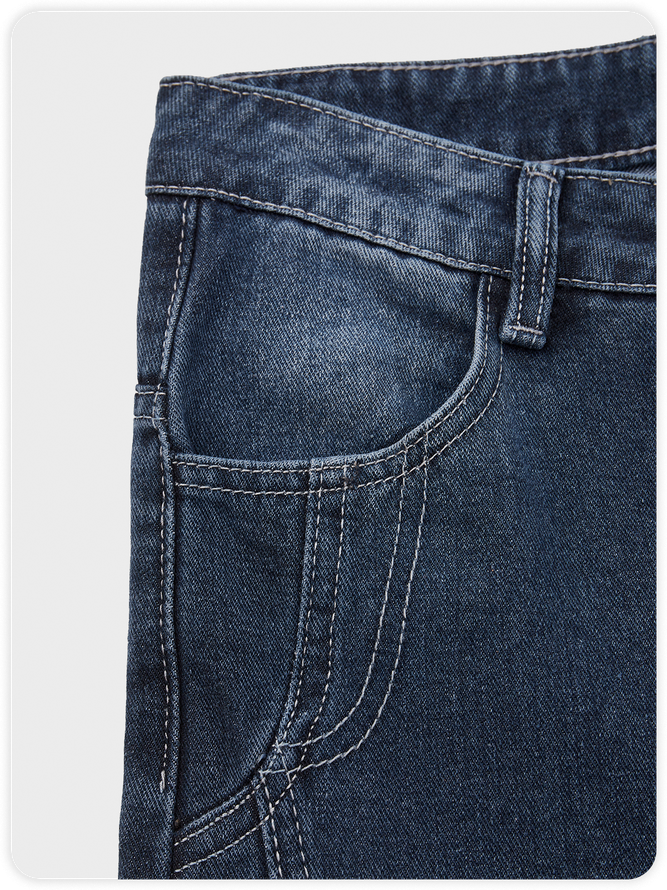 Street Blue Denim Bottom Jeans