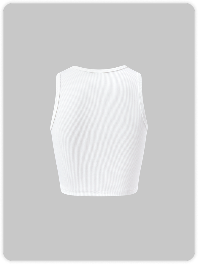 【Final Sale】Y2K White Top Tank Top & Cami
