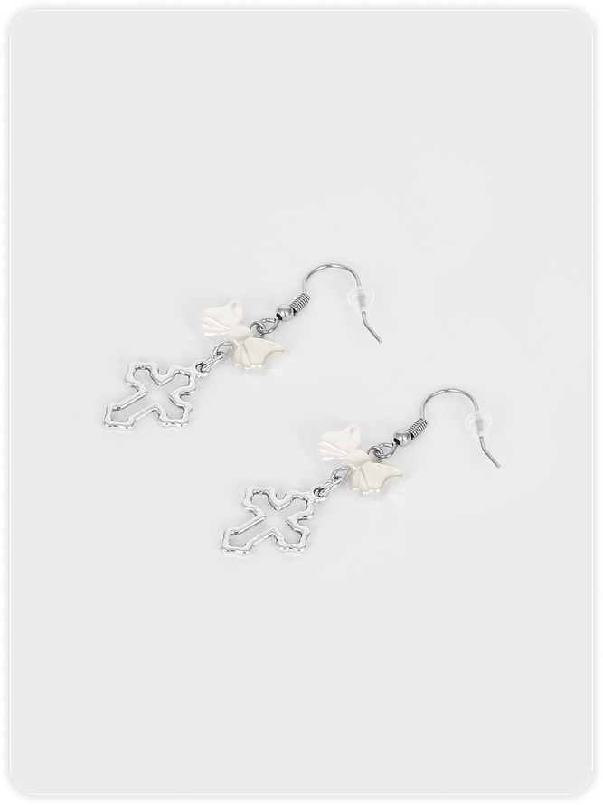 Y2k White Accessory Earrings
