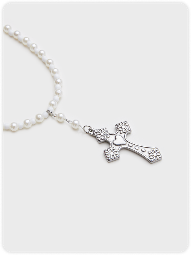 Y2k White Accessory Necklaces