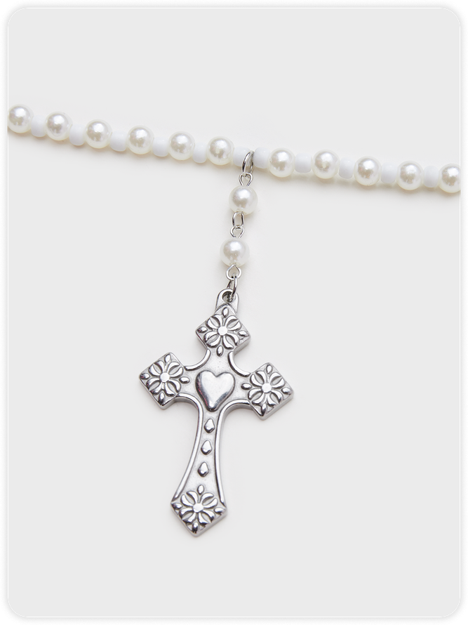 Y2k White Accessory Necklaces