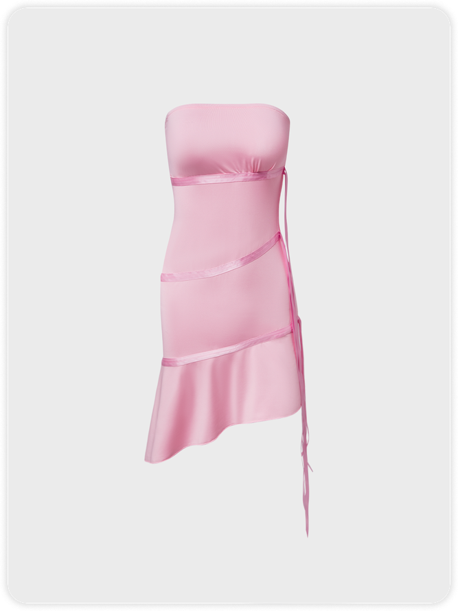 Y2k Balletcore Pink Dress Mini Dress