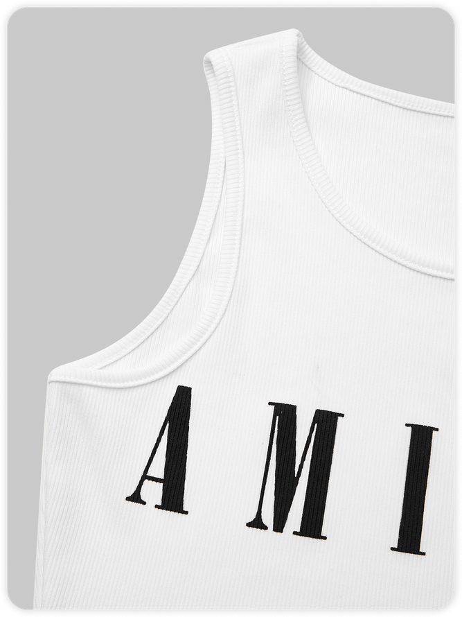 Street White Letter Top Tank Top & Cami