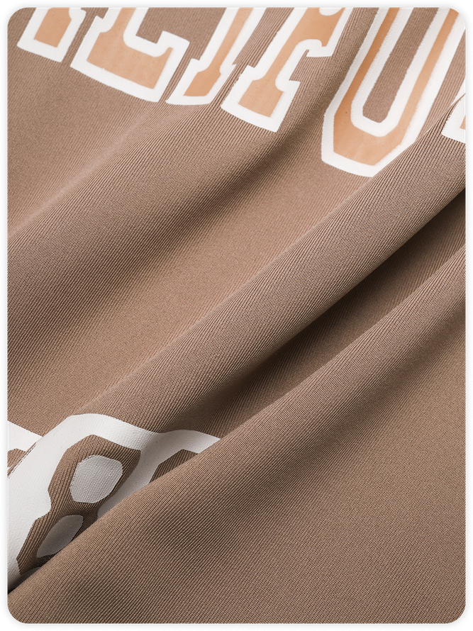 Street Brown Letter Two-Piece Set