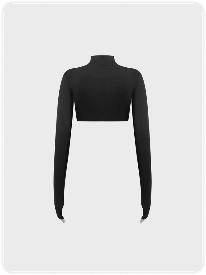 Edgy Black Body print Top Women Top