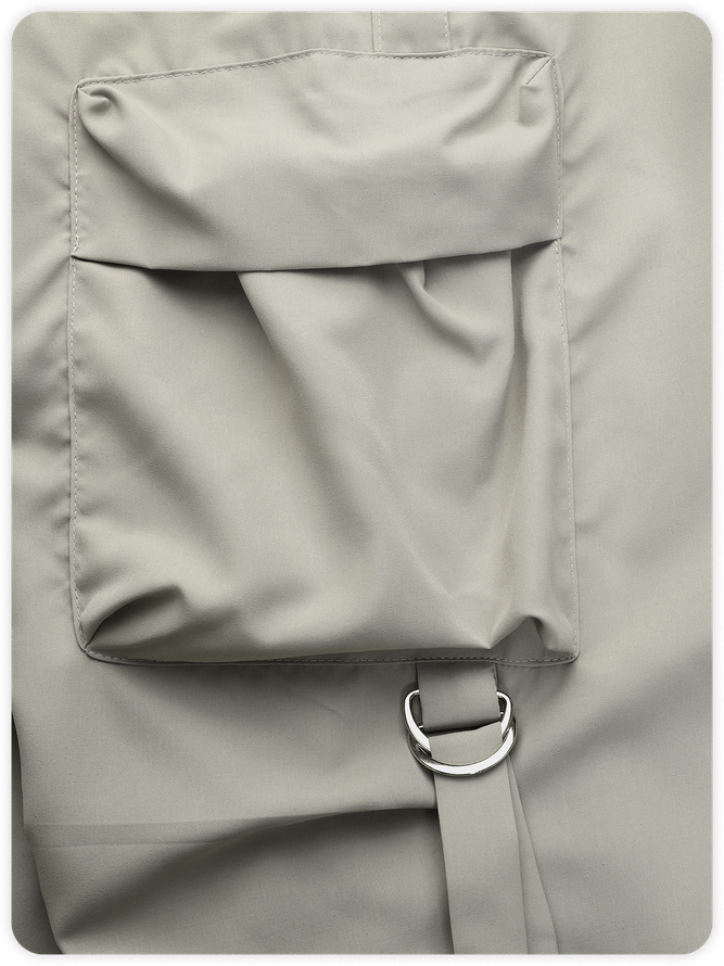 High Waist Plain Pocket Cargo Pants