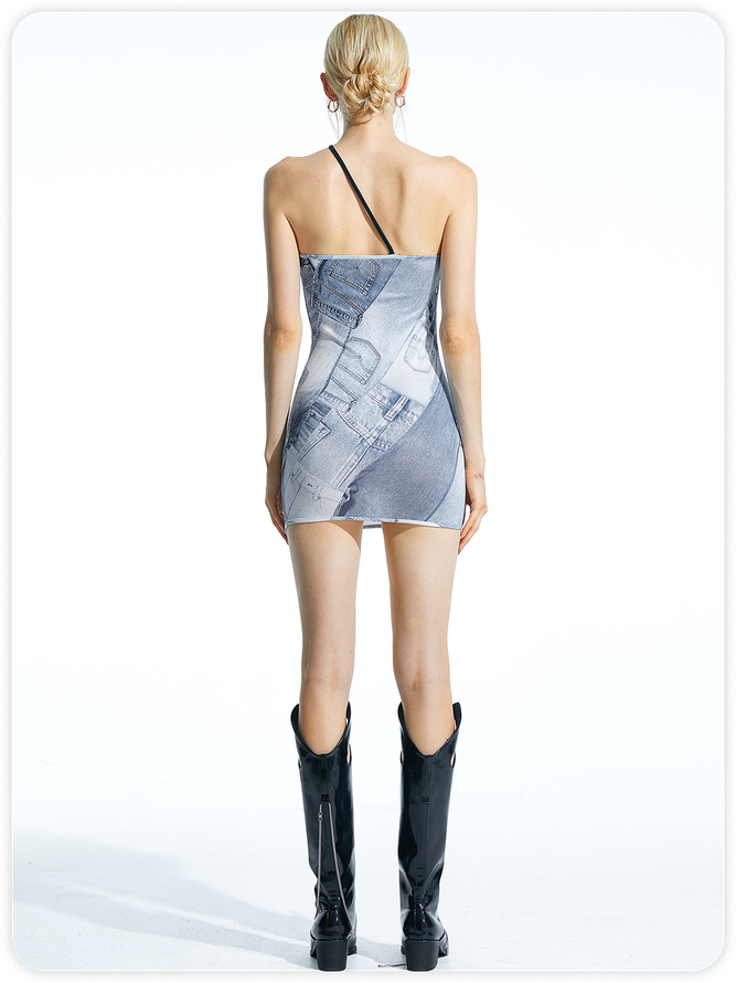 Blue Dress Mini Dress