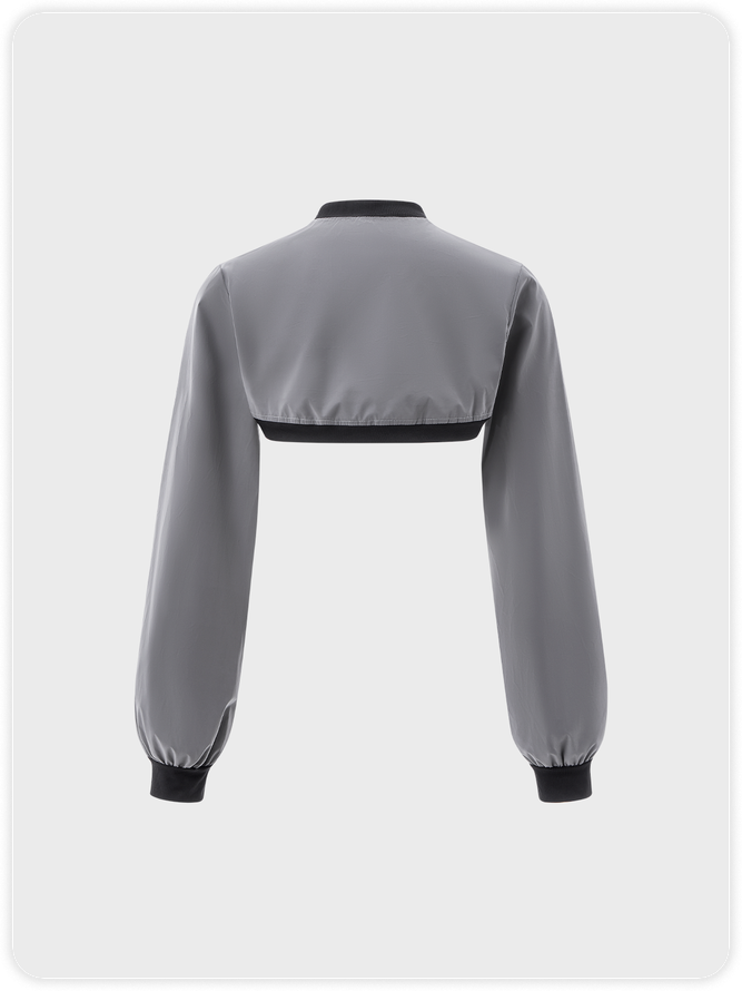 Street Gray 3M Buckle Top Outwear