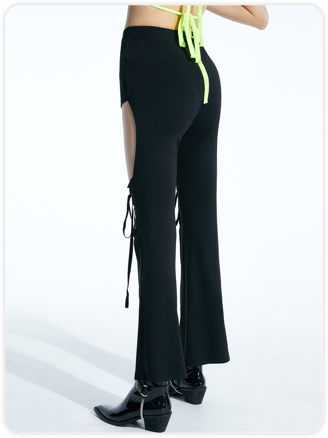 【Final Sale】Black Bottom Pants