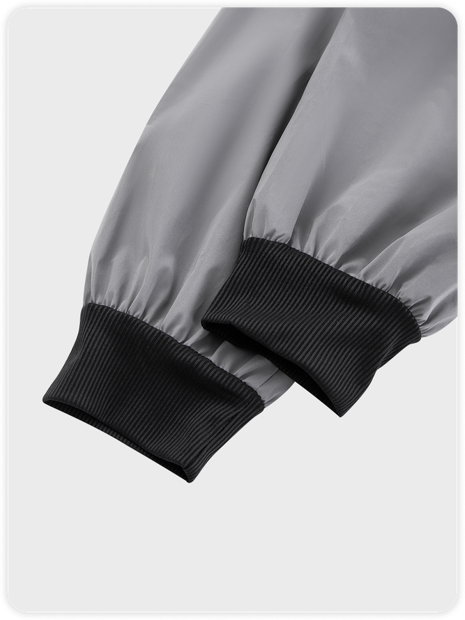 Street Gray 3M Buckle Top Outwear