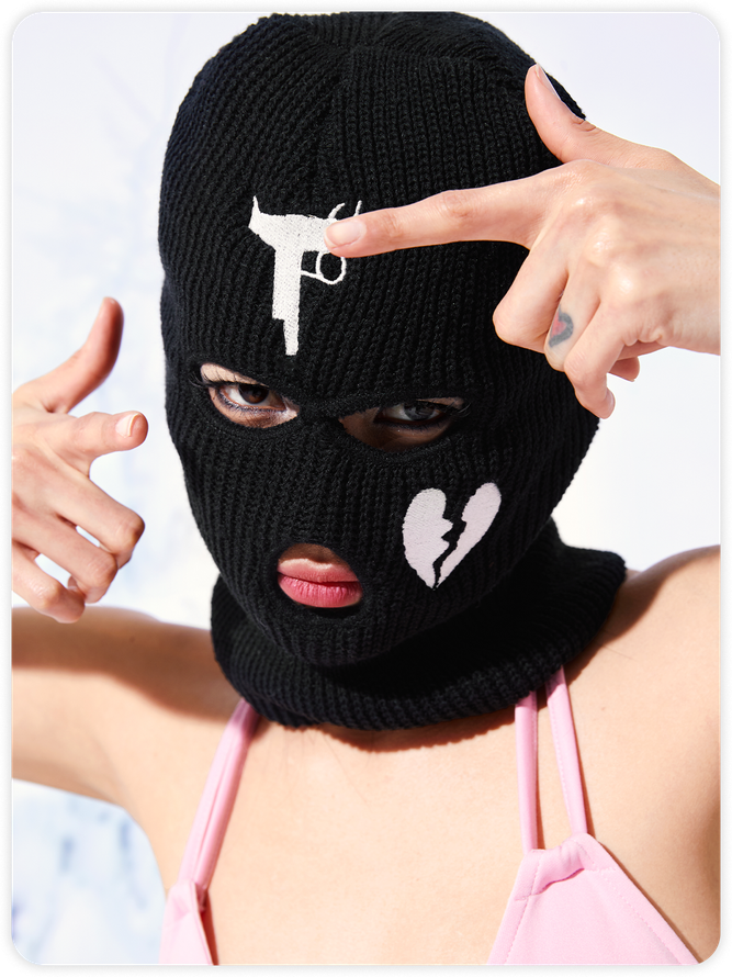 Edgy Black Accessory Hat