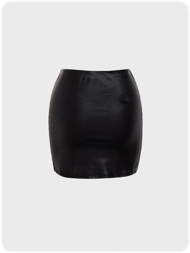 【Clearance Sale】Casual Black / Bottom Skirt